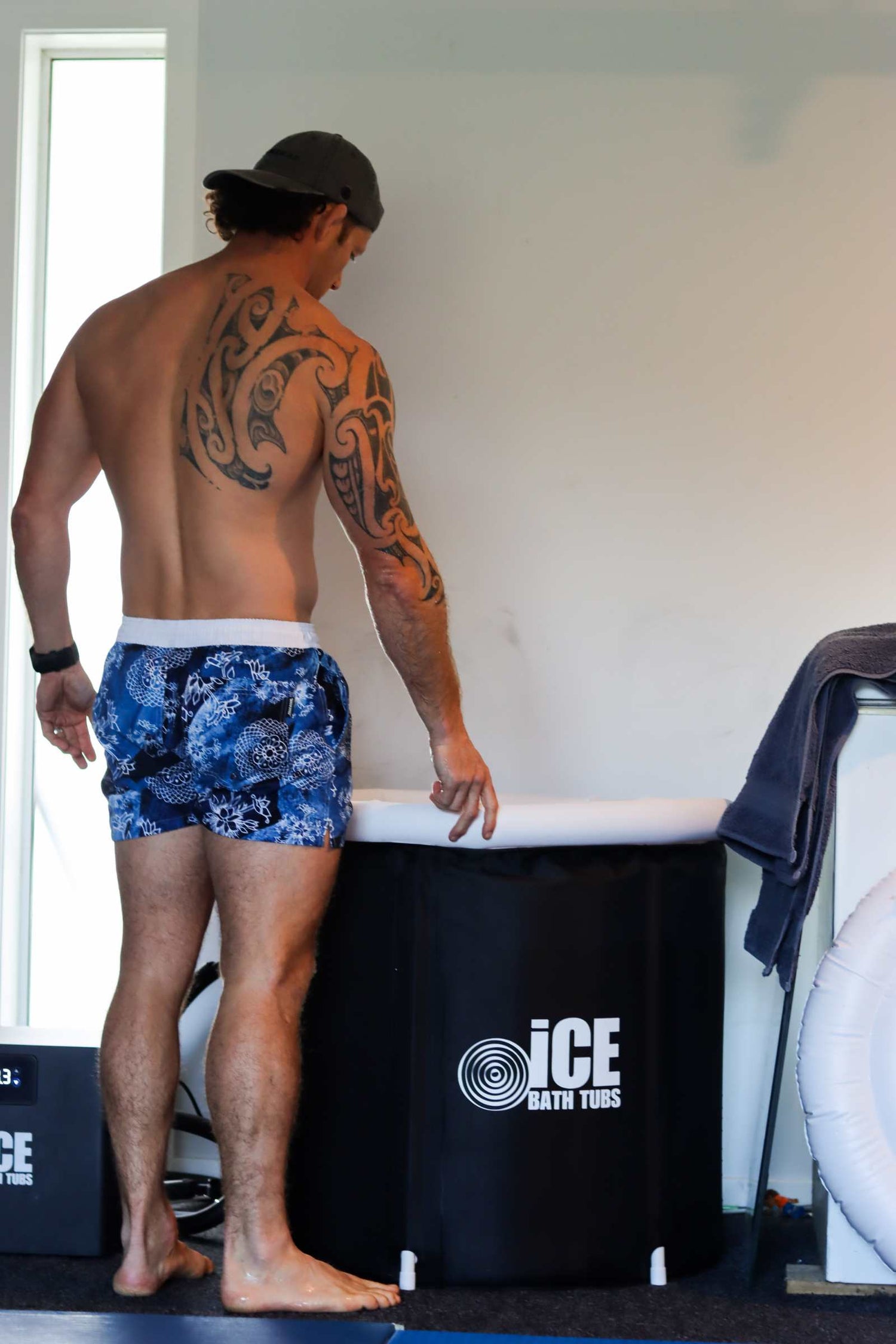 ice bath chiller unit in New Zealand connected to ice bath